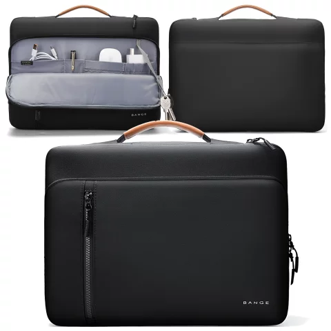 Bange voděodolný batoh na 15,6" notebook, městský cestovatel, 45x30x16 cm, do práce, do letadla, pánské, dámské, s USB portem Černá