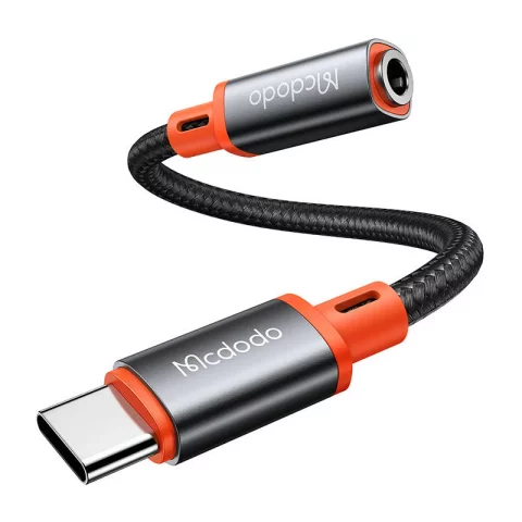 USB-C na AUX mini jack 3,5 mm audio adaptér Mcdodo CA-7561, DAC, 0,11 m (černý)