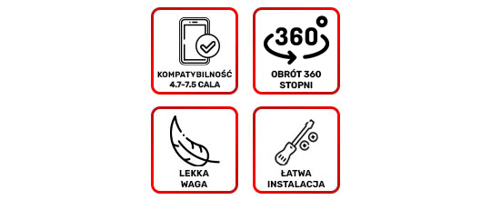 3in1 Alogy Autohalterung für die Windschutzscheibe zum Armaturenbrettgitter, Breite =