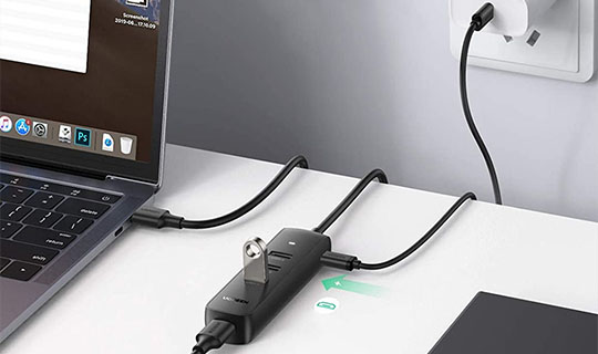 Adapter 4w1 HUB UGREEN USB do 4x USB