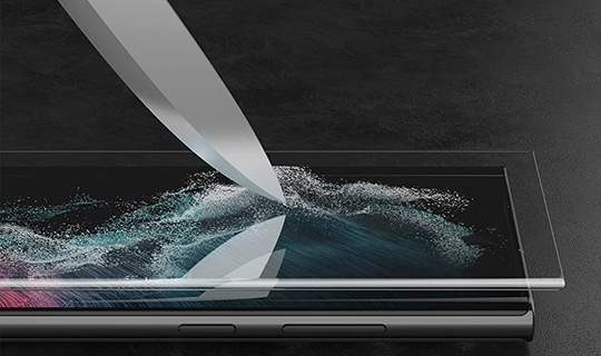 Glastify UVTG + 2er-Pack Panzerglas für Samsung Galaxy S22 Ultra