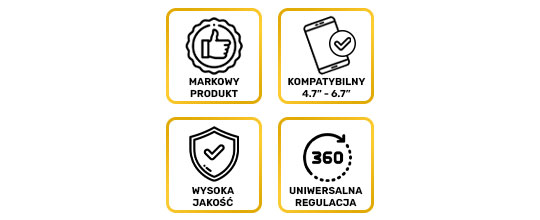 Uchwyt na zagłówek samochodowy do telefonu Baseus Energy z ładowarką Qi