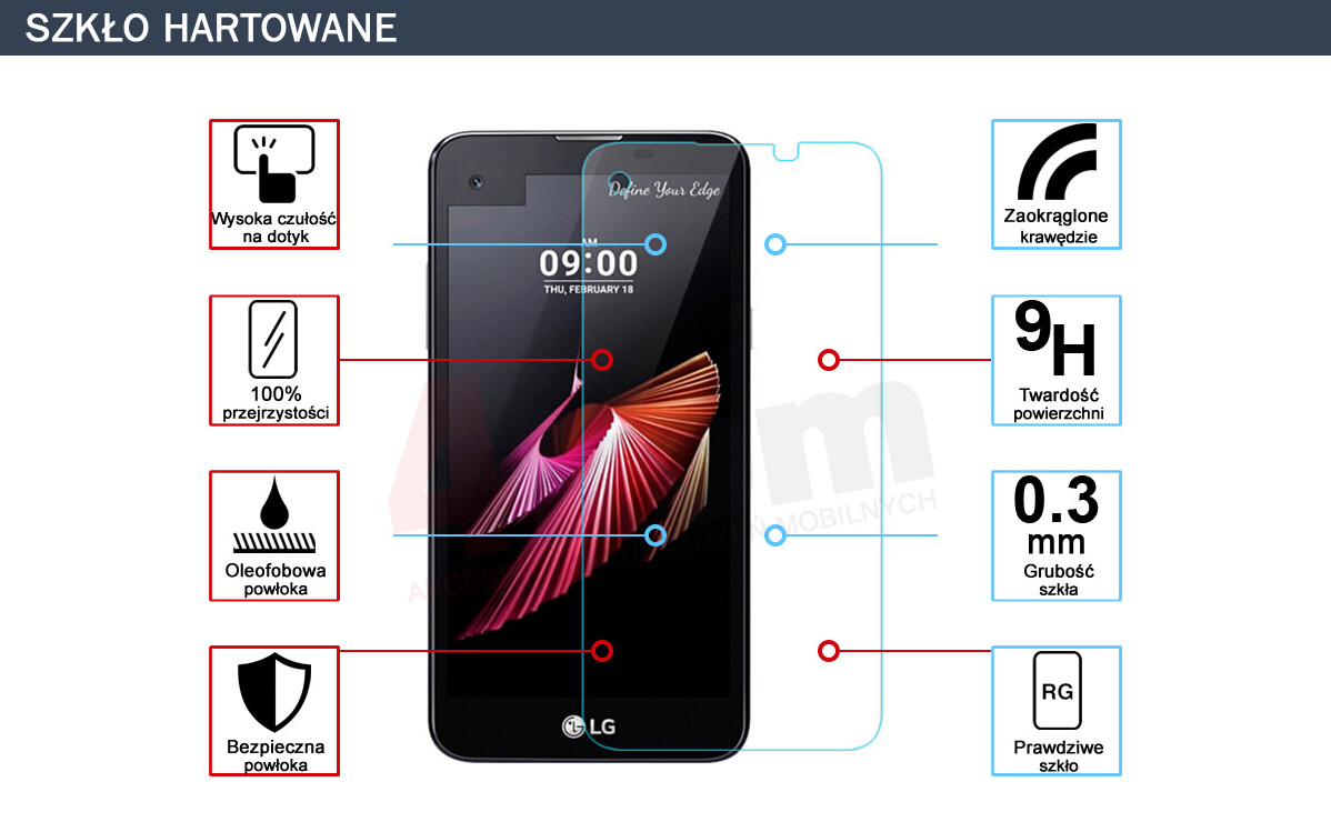 Szkło hartowane 9HLG X screen
