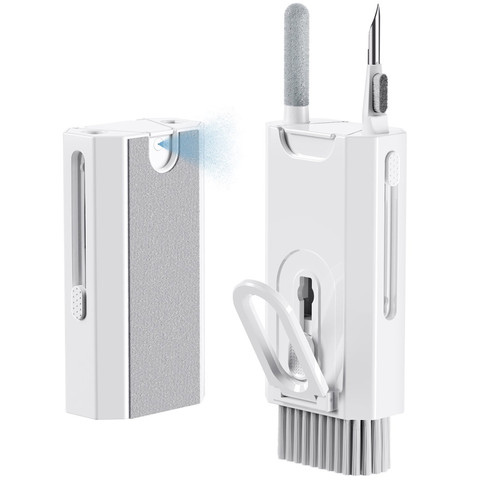 Multifunktionaler Reiniger Alogy Cleaner Set 8-in-1-Kopfhörer-Tastatur-Bildschirm-Reinigungsset für Telefone, Tablets, Laptops, Computer Weiß