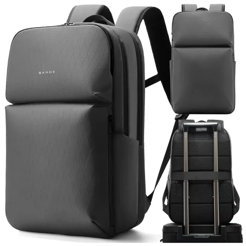 Bange 26L wasserdichter Rucksack für Laptops bis 15,6 Zoll – Geräumig und komfortabel, robust und atmungsaktiv, ideal für Stadt und Reisen, Arbeit und Flugreisen, Unisex – Grau