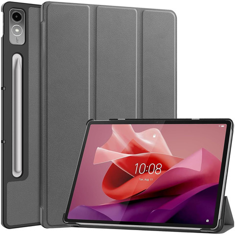 Schutzhülle für Lenovo Tab P12 12.7 TB-370 Tablet, Alogy Book Cover Case, Grau