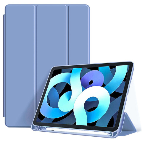 Case for Apple iPad 10.2 9 Gen 8/7 2021/2020/2019 Smart Pencil Case Alogy TPU Tablet Cover Blue