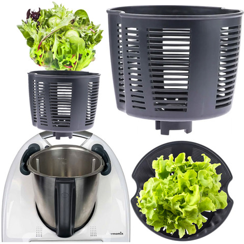 Centrifuge basket for lettuce, vegetables and fruits for Vorwerk Thermomix TM6 TM5 TM Friend BPA SaladBasket