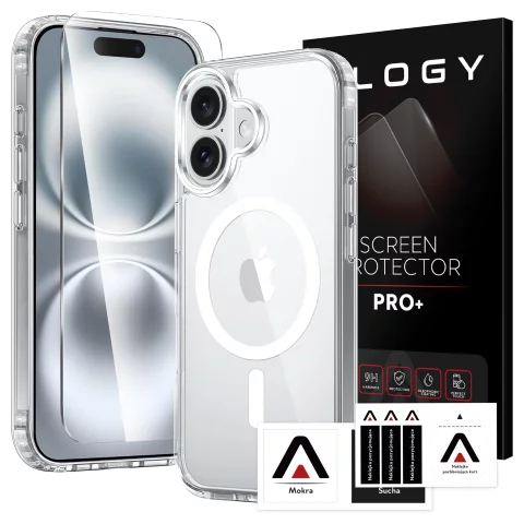 Apple iPhone 16 Plus Case Alogy Anti-Shock Hybrid Case for MagSafe Clear