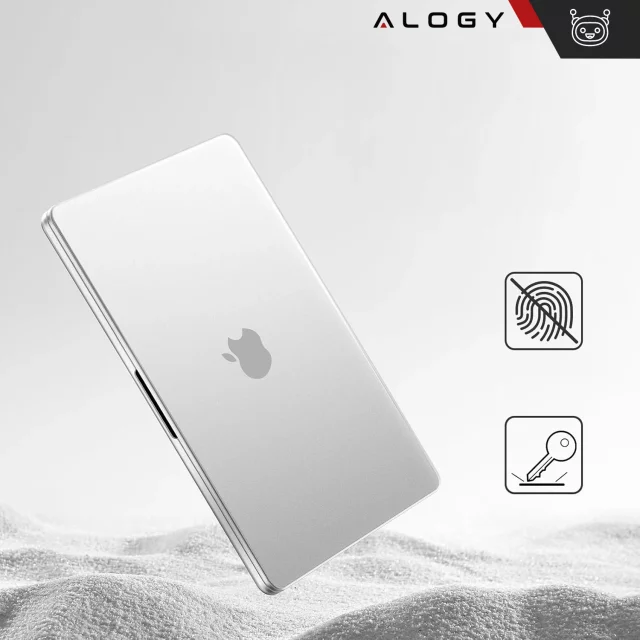 Schutzhülle für Apple MacBook Pro 16 - M1/M2/M3/M4 2021-2024 2025 Alogy AirGuard™ Flexible Hülle Matt Transparent Weiß