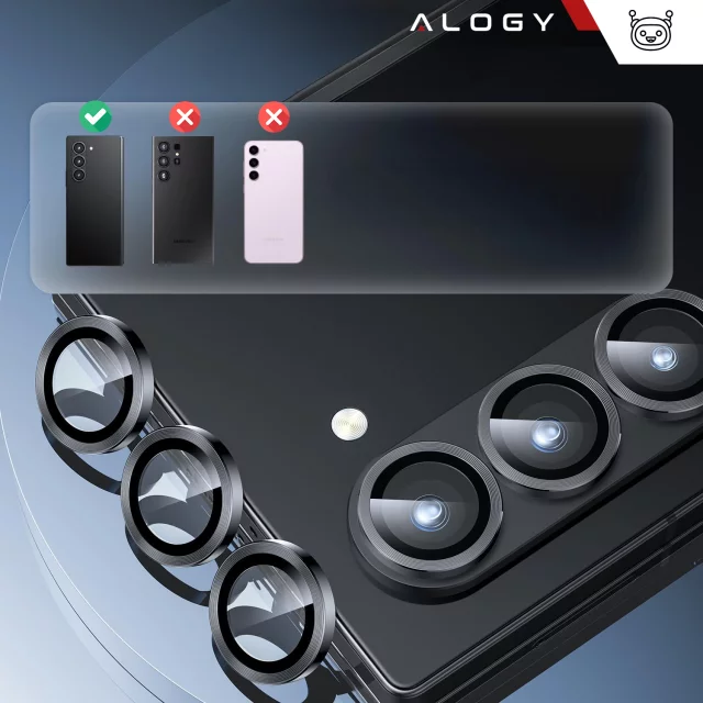 Alogy Lens Protector PRO Schutzhülle Glas für Samsung Galaxy S24 Ultra Kameraabdeckung Objektiv Kameralinsen