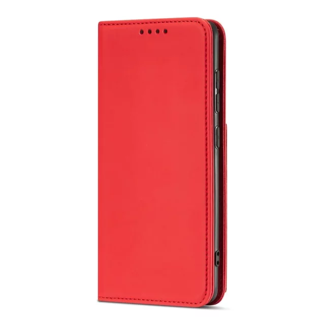 Magnetkartenetui Hülle für Xiaomi Redmi Note 11 Pouch Wallet Card Holder Red
