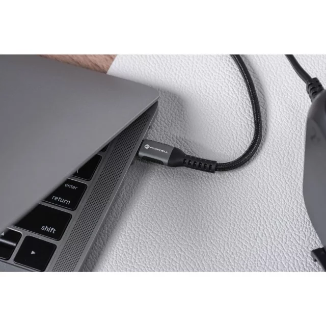 USB-C-auf-USB-C-Kabel Forcell 240 W 5 A QC 4.0 PD Nylon 3 m Laptop Turbo