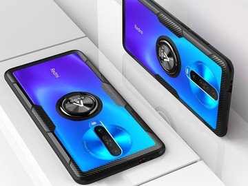 Alogy Ring Holder Clear Armor case for Xiaomi Redmi K30/ Poco X2 black Alogy Glass