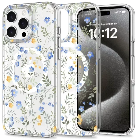 Etui do iPhone MagMood MagSafe iPhone 16 Pro Max Spring Flowers