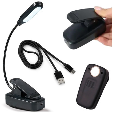 Alogy LED Night Light Desk Reading Lamp Adjustable Flexible Wireless Micro USB Black