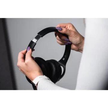 Bezdrátová sluchátka Forcell F-Audio Vibe ANC TUYA APP, černá