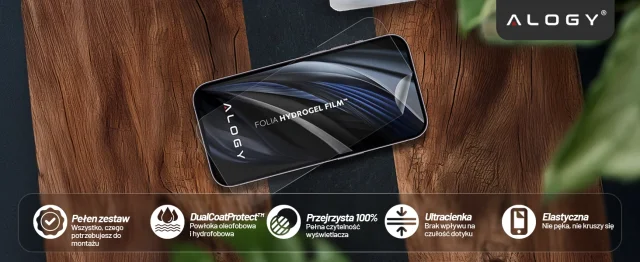 Hydrogelová fólie pro Samsung Galaxy S25 Ultra – flexibilní ochrana displeje, samooprava, dokonalé padnutí a vysoká průhlednost – Alogy Hydrogel Film™