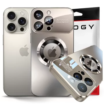 Etui do Apple iPhone 16 Pro Max obudowa Alogy MagSafe LuxeShield™ Case z ochroną obiektywów do MagSafe Titanium