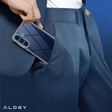 Průhledný kryt pro Samsung Galaxy S25, vyvýšené okraje, perfektní padnutí, PC TPU, kryt Alogy HybridShield™