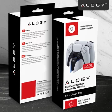 Duální dokovací stanice pro ovladač PlayStation 5 PS5 Pad White