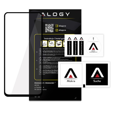 Tvrzené sklo Alogy Full Glue pro pouzdro pro Xiaomi Redmi Note 11 Pro / 11 Pro Plus / Poco X4 Pro 5G Black