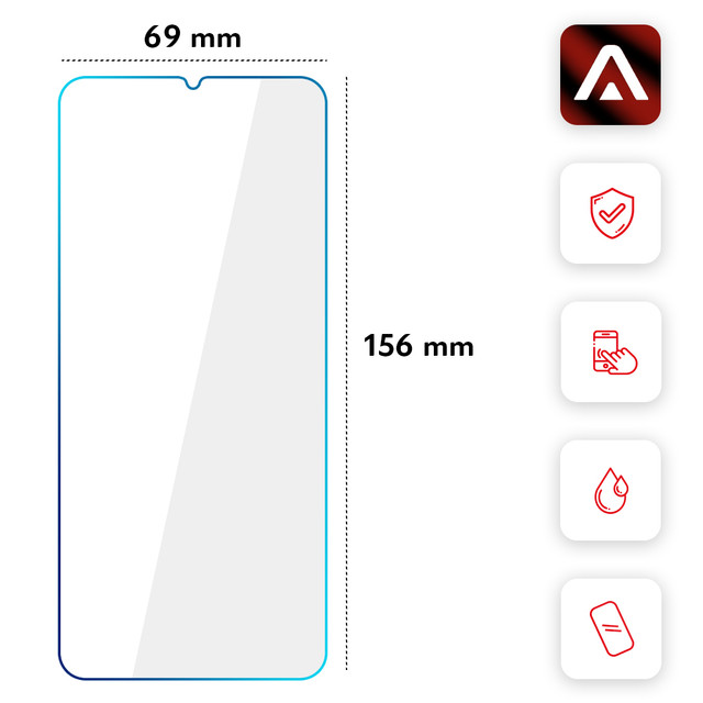 9H Alogy Tempered Glass Screen Protector for Realme C25y