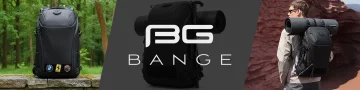 Bange 22L Waterproof Backpack for Laptops up to 15.6" – Roomy and Comfortable, Resistant and Breathable, City and Travel for Work and Airplane, Unisex – Black