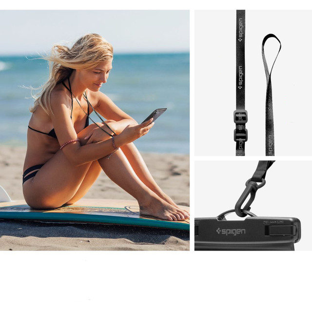 Universelle wasserdichte Hülle für 6.9 Spigen A601 IPX8 Schwarz