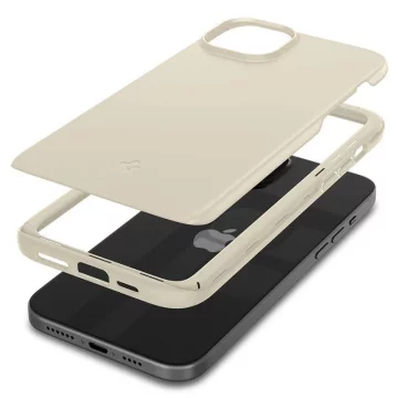 Spigen Thin Fit Hülle für Apple iPhone 15 Plus – Beige