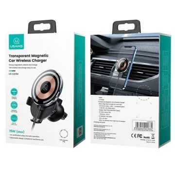 USAMS US-CD164 15W 2v1 Magnetický indukční držák pro ventilační mřížku banner CD164DZ02