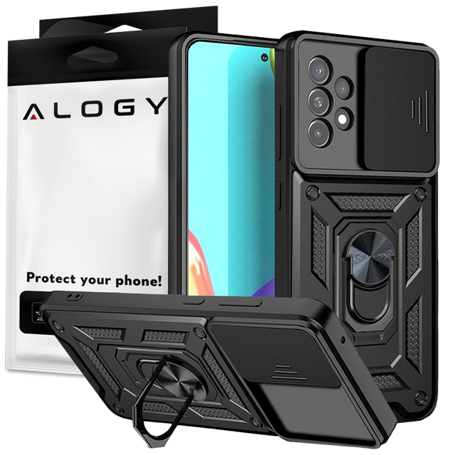 Alogy Camshield Standring Hülle mit Kameraabdeckung für Samsung Galaxy A73 / A73 5G
