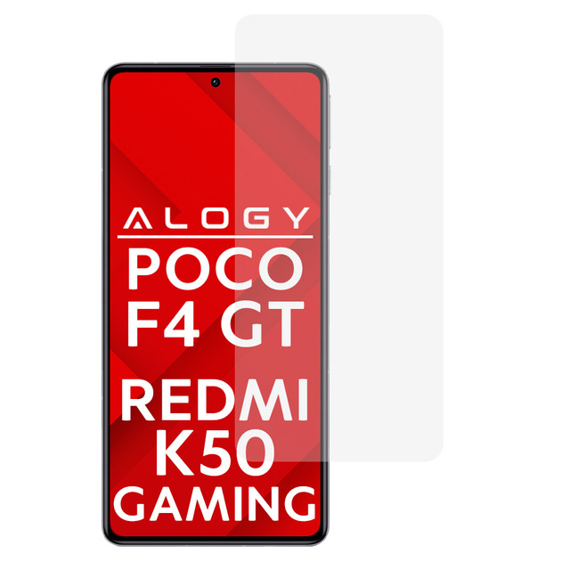 9H Alogy Displayschutz aus gehärtetem Glas für Xiaomi Poco F4 GT / Redmi K50 Gaming