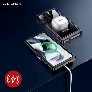 Etui do Samsung Galaxy S24 Ultra Pancerne wodoodporne IP68 360 Armor Case Alogy czarne