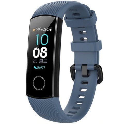 Řemínek z měkké pryže Alogy pro Honor Band 4/5 Graphite