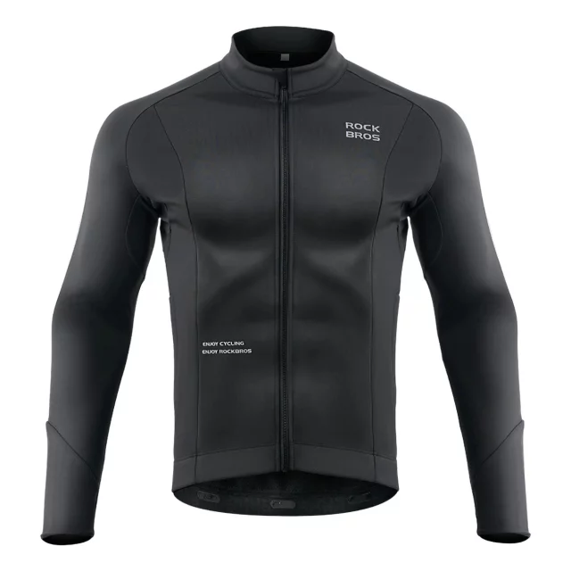 Rockbros 15400002004 Long Sleeve Autumn/Winter XL Cycling Jersey - Black