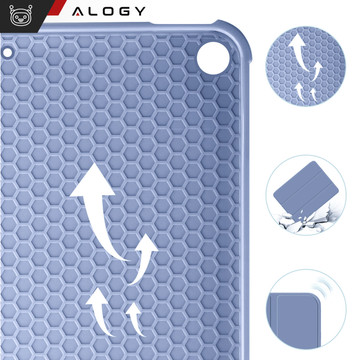 Pouzdro pro Apple iPad 10.2 9 Gen 8/7 2021/2020/2019 Smart Pencil Case Alogy TPU Kryt na tablet modrý