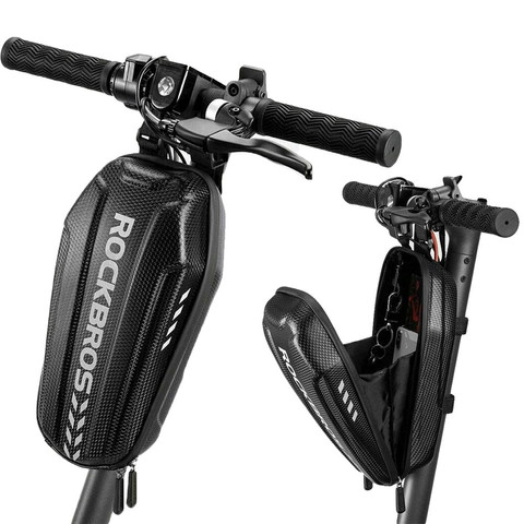 Vodotěsné pouzdro Brašna na koloběžku RockBros B62 držák rámu Black