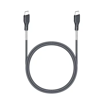 Kabel USB-C 240W Forcell F-Energy QC4.0 PD Carbon 1 m czarny