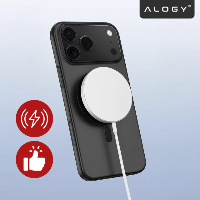 Pouzdro Apple iPhone 17 Pro – matný kryt MagSafe s ochranou čočky, tenký a odolný proti poškrábání, perfektně padne – Alogy Skinny MatteCase™ černý