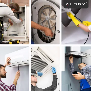 Alogy Duo Cam 1920 Full HD Lightning endoskopická inspekční kamera pro iPhone, USB-C, micro USB 3m 8mm černá