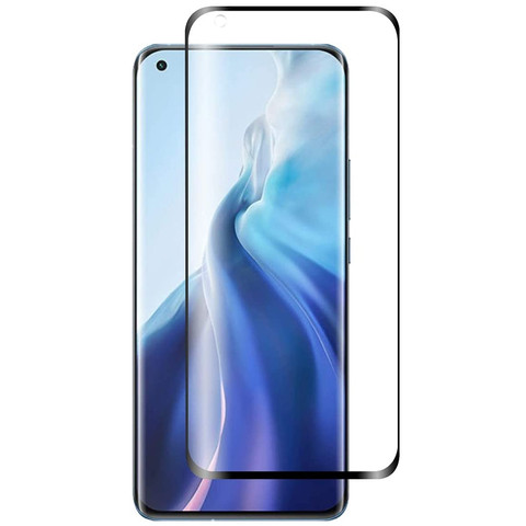 3D Edge Nano Flexi Glass Glass Film Celoobrazovkové tvrzené sklo s rámečkem pro Xiaomi Mi 11 / 11 Pro