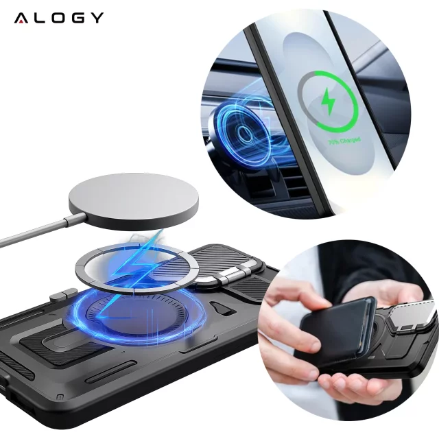 Apple iPhone 16 Pro Max Case Alogy Anti-Shock Hybrid Case for MagSafe Clear