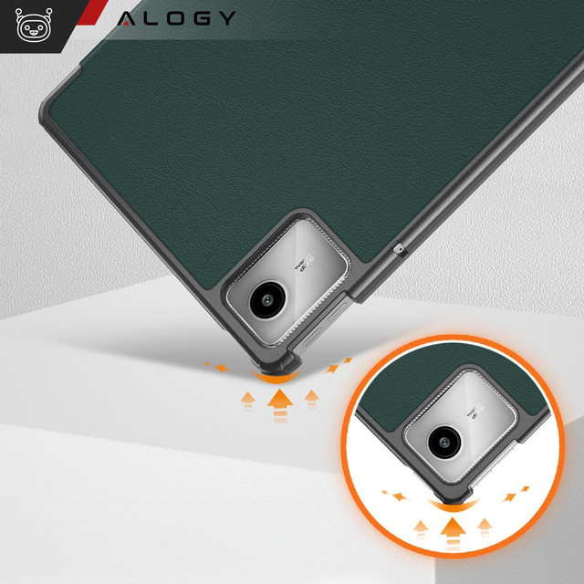 Etui do Lenovo Tab K11 / K11E 11” / M11 10.95" TB330FU / TB330XU / TB331FC Book Case Cover z klapką obudowa futerał pokrowiec Alogy Zielone + Rysik