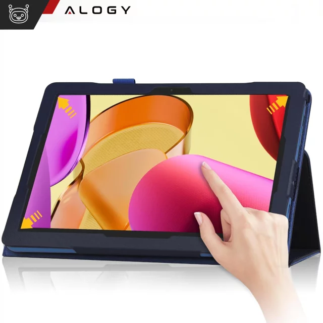 Skleněné pouzdro pro Lenovo Tab M11 10,95" TB330FU/TB330XU/TB331FC Kryt stojanu s flipem pro tablet Pouzdro Alogy Navy Blue Stylus Zdarma