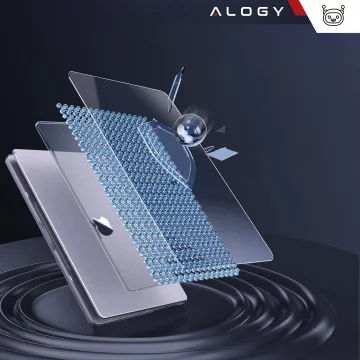 Schutzhülle für Apple MacBook Pro 16 - M1/M2/M3/M4 2021-2024 2025 Alogy AirGuard™ Flexible Hülle Matt Transparent Weiß