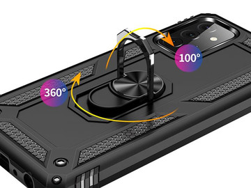 Armorové pouzdro Alogy Stand Armor Ring pro Samsung Galaxy A72 Black