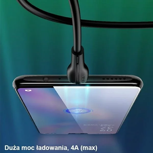 USAMS Cable U38 microUSB 4A Fast Charge for OPPO 1m white