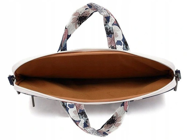 Canvaslife Briefcase 15 inch laptop case for Macbook Pro Blue Camella