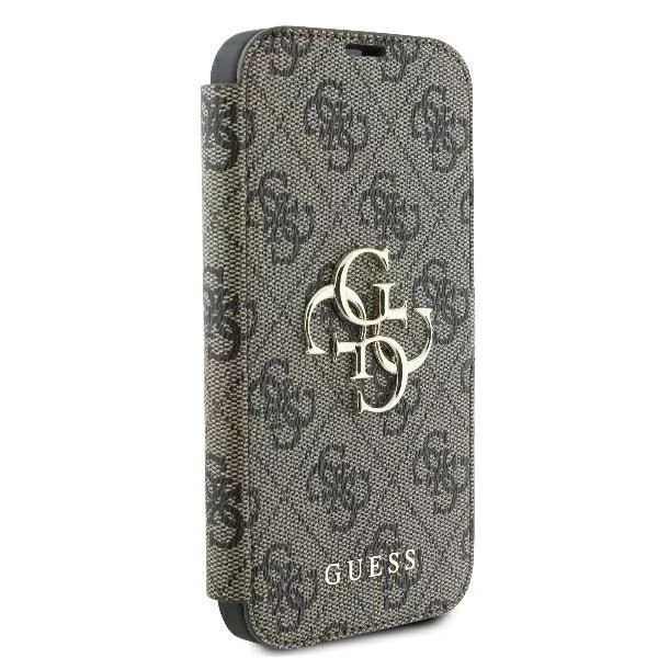 Guess GUBKP16M4GMGBR iPhone 16 Plus 6.7" brązowy/brown book 4G Metal Logo